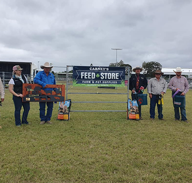 Award ceremony at cattle dog trials